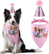 Blaoicni Dog Birthday Bandana Hat Scarf Party Supplies - BESTMASCOTA.COM