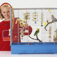 BWOGUE 7 paquetes de juguetes para loros de pájaro, madera natural, juguete para masticar jaulas de pájaros, juguetes para colgar, hamaca, escaleras, juguetes para pequeños periquitos, cacatúas, conures, pinzones, periquitos, loros, pájaros de amor - BESTMASCOTA.COM
