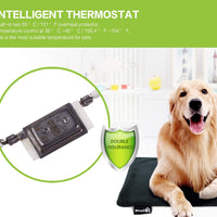 Pecute - Almohadilla de calentamiento para mascotas, de bajo voltaje, segura y eléctrica, para perros y gatos, con cable resistente a las masticaciones y capa impermeable (2 fundas) - BESTMASCOTA.COM