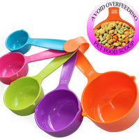 RYPET Pet Food Scoop - Measuring Cups Spoons Set Plastic Dog, Cat Bird Food (Random Color) - BESTMASCOTA.COM