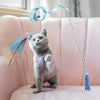 D.Home Cat Feather Toys,Interactive Kitten Cat Wand Toy Cat Hunting Fishing Rod with Bell-Pack of 4 - BESTMASCOTA.COM