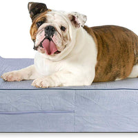 KOPEKS - Orthopedic Memory Foam Dog Bed With Pillow and Waterproof Liner & Anti-Slip Bottom - BESTMASCOTA.COM