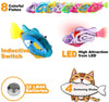 Creative Cat Fish Toys 8 paquetes con 32 pilas LR44 y 4 modos de natación LED robot de agua para gatos grandes y medianos y pequeños - BESTMASCOTA.COM