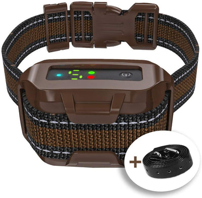 Q7 Pro - Collar de corteza profesional recargable, módulo de detección inteligente de microprocesador con tres modos de antiladridos: pitido/vibración para perros pequeños, medianos, grandes de todas las razas, impermeable IPx7 - BESTMASCOTA.COM