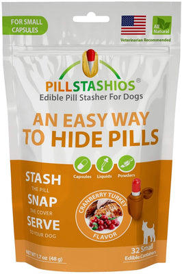 PillStashios – Pill Treat Pockets for Dogs, Easy Pill-Masker for Liquid, Powder and Capsule Medicine, Grain-Free, Gluten Free, Soy Free Pill Pouch - BESTMASCOTA.COM