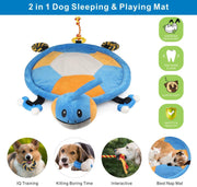 Idepet Dog Bed Mat,Puppy Toy Mat with Multiple Dog Puzzle Interactive Toy Dog Play Mat for Small Medium Dog Cat,20” x 23” (Dog Play Mat) - BESTMASCOTA.COM