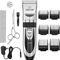 Kit de Corte para mascotas, bajo nivel de ruido Oneisall perro y gato, eléctrico, recargable e inalámbrico Set de cortauñas - BESTMASCOTA.COM