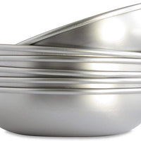 Basis Pet Made in The USA Low Profile Stainless Steel Cat Dish - BESTMASCOTA.COM