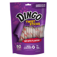 Dingo palitos de cuero crudo, para perros, masticables de cuero crudo, hecho con pollo real, no chino - BESTMASCOTA.COM