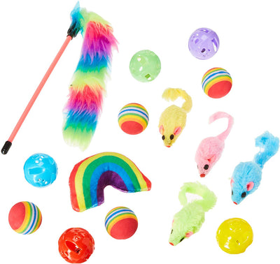 Juego de juguetes para gatos de Pet Craft Supply – Accesorios para gatos multicolor - BESTMASCOTA.COM