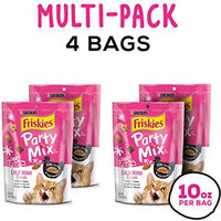 Purina Friskies Party Mix Adult Cat Treats - (4) 10 oz. Pouches - BESTMASCOTA.COM