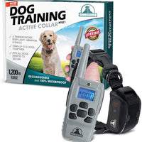 Pet Union PT0Z1 collar de entrenamiento para perros, totalmente impermeable, rango de 1200 pies - BESTMASCOTA.COM