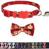 M-YOUNG Collar para gato con campana y pajarita, collares de seguridad ajustables para cachorro de gatito (6.7 in a 10,8 pulgadas) - BESTMASCOTA.COM