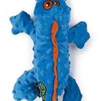 GoDog Just for Me Gators - Peluche de perro con protector para masticar - BESTMASCOTA.COM