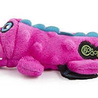 GoDog Just for Me Gators - Peluche de perro con protector para masticar - BESTMASCOTA.COM