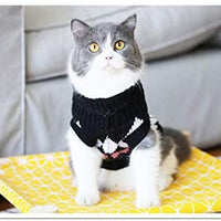 Evursua - Suéter de ropa para gatos, perros pequeños, gatos, ropa de punto de invierno, cálido, suave y de alta elasticidad, apto para mascotas masculinas - BESTMASCOTA.COM