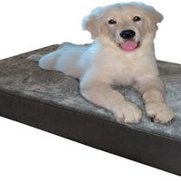 Dogbed4less Cama para perro de espuma viscoelástica, ortopédica, funda impermeable interna y 2 fundas exteriores lavables, varios tamaños, colores - BESTMASCOTA.COM