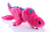 GoDog Just for Me Gators - Peluche de perro con protector para masticar - BESTMASCOTA.COM