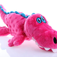 GoDog Just for Me Gators - Peluche de perro con protector para masticar - BESTMASCOTA.COM