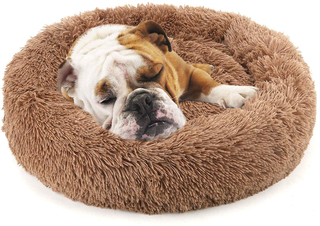 NOYAL - Cama para perro o gato, suave cojín de felpa, antideslizante, lavable a máquina, cama para mascotas con calentamiento automático, sueño mejorado para gatos pequeños y medianos (varios tamaños) - BESTMASCOTA.COM