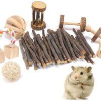 8 Pack Rat Chinchilla Chew Toys Accessories Bunny Rabbits Pet Chew Toys Pet Supplies Guinea Pig Accessories, Natural Wooden Gerbil Hamster Chew Toys Accessories for Birds Bunny Rabbits Gerbils - BESTMASCOTA.COM