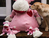 HuggleHounds - Juguete de peluche chirriante para perros con nudos para masticadores agresivos - BESTMASCOTA.COM
