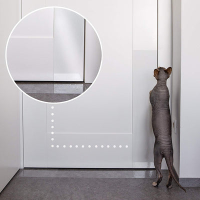 PETFECT - Protector de arañazos para mascotas con cuchillo personalizado – protector de puerta + protector de madera, pared y muebles para perro y gato para disuasión de arañazos, defensor y repelente con respaldo autoadhesivo super adhesivo - BESTMASCOTA.COM