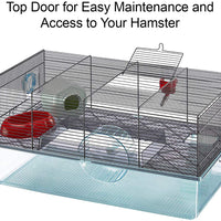 Ferplast Jaula para hámster, negra - BESTMASCOTA.COM