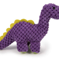 GoDog Dinos Bruto con tecnología de protección para masticar juguete para perro, Mini, morado - BESTMASCOTA.COM