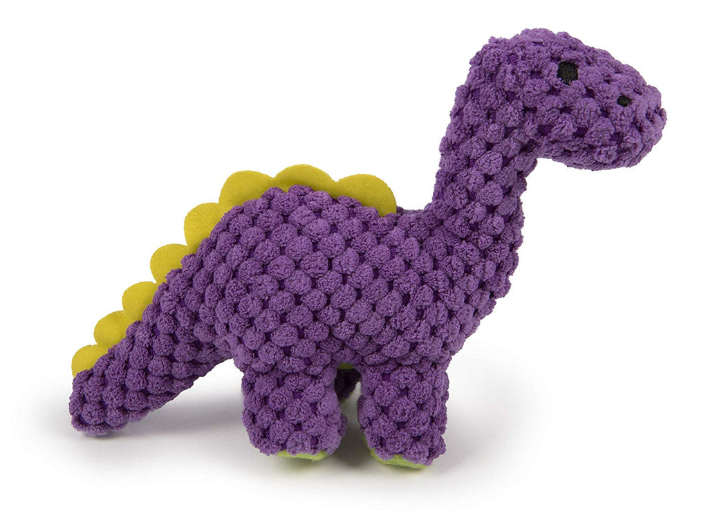 GoDog Dinos Bruto con tecnología de protección para masticar juguete para perro, Mini, morado - BESTMASCOTA.COM