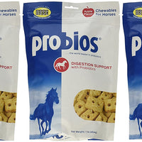 Probios - Juego de 3 golosinas probióticas para caballos, sabor a manzana, 1 libra cada uno - BESTMASCOTA.COM