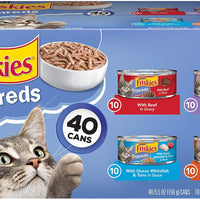 Purina Friskies – Alimento húmedo en conserva para gatos, 40 unidades Paquetes variados. - BESTMASCOTA.COM