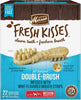 Merrick Fresh Kisses Double-Brush Mint Breath Strips Grain Free Dental Dog Treats - BESTMASCOTA.COM