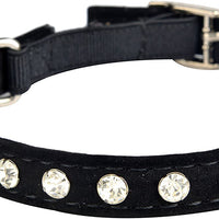KOOLTAIL - Collar de terciopelo elástico de seguridad para gato, con cristales y campana, 20,32 a 10.5 in - BESTMASCOTA.COM
