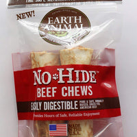 Masticables de carne de vacuno Earth Animal sin ocultar, 4 pulgadas, bocadillos alternativos de cuero crudo, para perros - BESTMASCOTA.COM