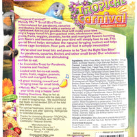 F.M. Brown 's Tropical Carnival Melody Mix pequeño pájaro foraging tratar con frutas, verduras, frijoles, Semillas, y hierbas para periquitos, Canarios, y pinzones, 5oz - BESTMASCOTA.COM