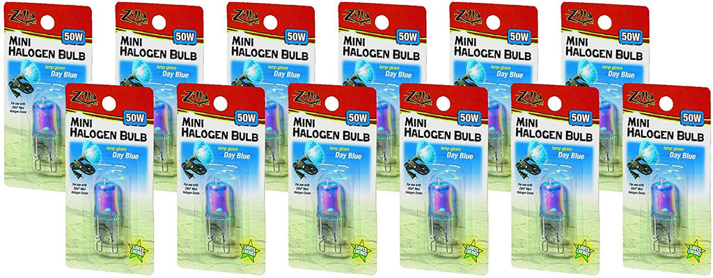 Zilla 12 unidades de mini bombillas halógenas de 50 W, color azul - BESTMASCOTA.COM