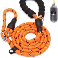 BAAPET Correa antideslizante para perro de 6 pies, antiasfixia con cubierta de cuerda duradera mejorada y asa acolchada cómoda para perros grandes, medianos y pequeños entrenamientos con bolsas de caca y dispensador - BESTMASCOTA.COM