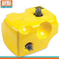 Animal Planet automático Peek A Boo – Queso juguete para gatos, características integrado función de apagado automático, Pop fuera ratones para horas de entretenimiento, jugar todo el día modo de W/de distancia, funciona con pilas - BESTMASCOTA.COM