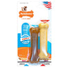 Nylabone Puppy Chew & Dura Chew Peanut Butter Bone Twin Pack Dog Toy - BESTMASCOTA.COM