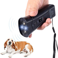 Repelente y entrenador de perro de mano, tapón de corteza con linterna LED, disuasorio ultrasónico de infrarrojos para perro, para seguridad, al aire libre, caminar, entrenador de perros 100% seguro para mascotas y humanos - BESTMASCOTA.COM