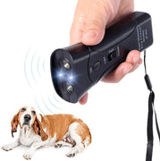 Repelente y entrenador de perro de mano, tapón de corteza con linterna LED, disuasorio ultrasónico de infrarrojos para perro, para seguridad, al aire libre, caminar, entrenador de perros 100% seguro para mascotas y humanos - BESTMASCOTA.COM
