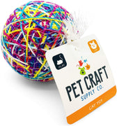 Pet Craft Supply Yowlin' Yarn - Multi Color Yarn Balls with Rattle Cat Toys - BESTMASCOTA.COM