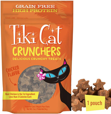 Tiki Cat Crunchy Treats - Moldes para atún y calabaza sin grano para gatos - BESTMASCOTA.COM