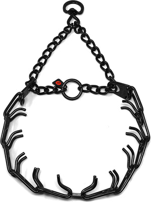 Herm Sprenger - Collar de entrenamiento para perro de acero inoxidable negro con cuello giratorio ultra Plus para mascotas, collar sin tirones para perros, collar de entrenamiento antitirones fabricado en Alemania - BESTMASCOTA.COM