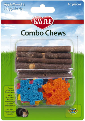 Kaytee Combo masticar, madera de manzana y rompecabezas crujiente - BESTMASCOTA.COM