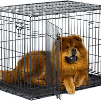 Jaula de metal para perros, con puerta simple o doble, plegable de New World - BESTMASCOTA.COM