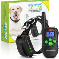 k9konnection Entrenamiento del perro collar con mando a distancia – 100% impermeable y recargable con 4 modos (vibración, pitido de choque, Light & Mascotas.) – Fits Pequeño, Mediano o Grande Perros – La mejor para 1 o 2 Perros - BESTMASCOTA.COM