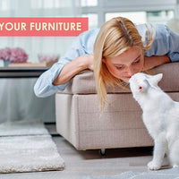 Ronton - Cinta antiarañazos para gatos, 100 % transparente, doble cara, para entrenamiento de gatos, seguro para mascotas y niños, protector de muebles, sofás y puertas - BESTMASCOTA.COM