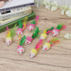 ueetek 10 pcs Pet peludos juguetes ratones Cat Toy Mouse Cat Catcher con colas de pluma (Color al azar) - BESTMASCOTA.COM